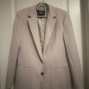 Zara Women's Light Cream Blazer